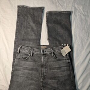 MOTHER Hustler Heel Jeans Gray Denim Size 32  Magic 8 Ball Stretch NWT